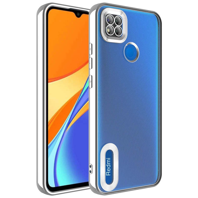 More TR Xiaomi Redmi 9C Kılıf Kamera Korumalı Logo Gösteren Zore Omega Kapak