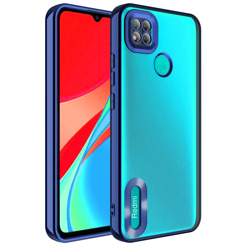 More TR Xiaomi Redmi 9C Kılıf Kamera Korumalı Logo Gösteren Zore Omega Kapak