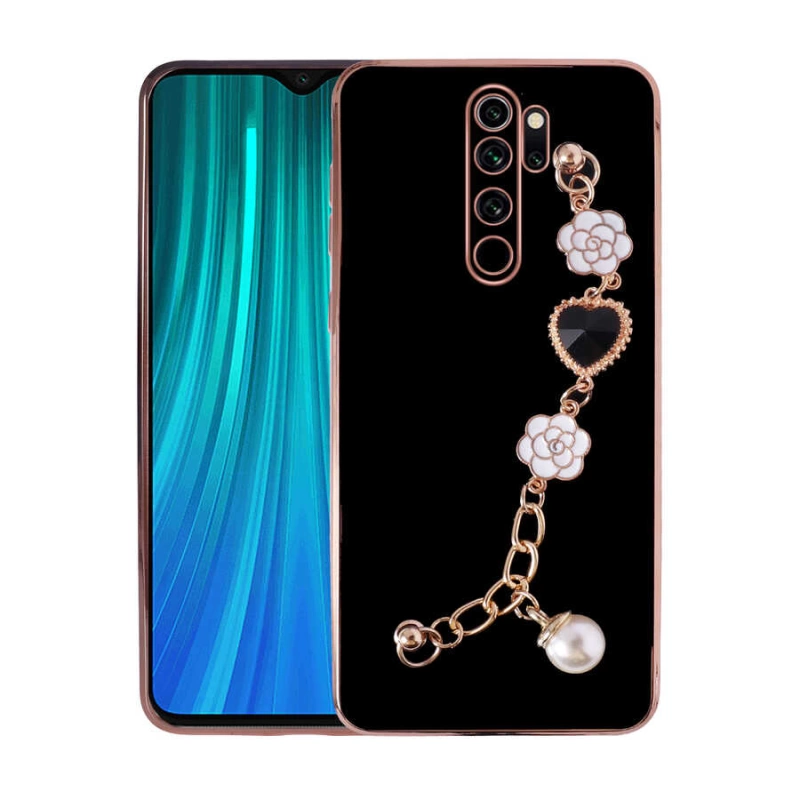 More TR Xiaomi Redmi Note 8 Pro Kılıf El Tutamaçlı Kamera Korumalı Zore Taka Silikon Kapak