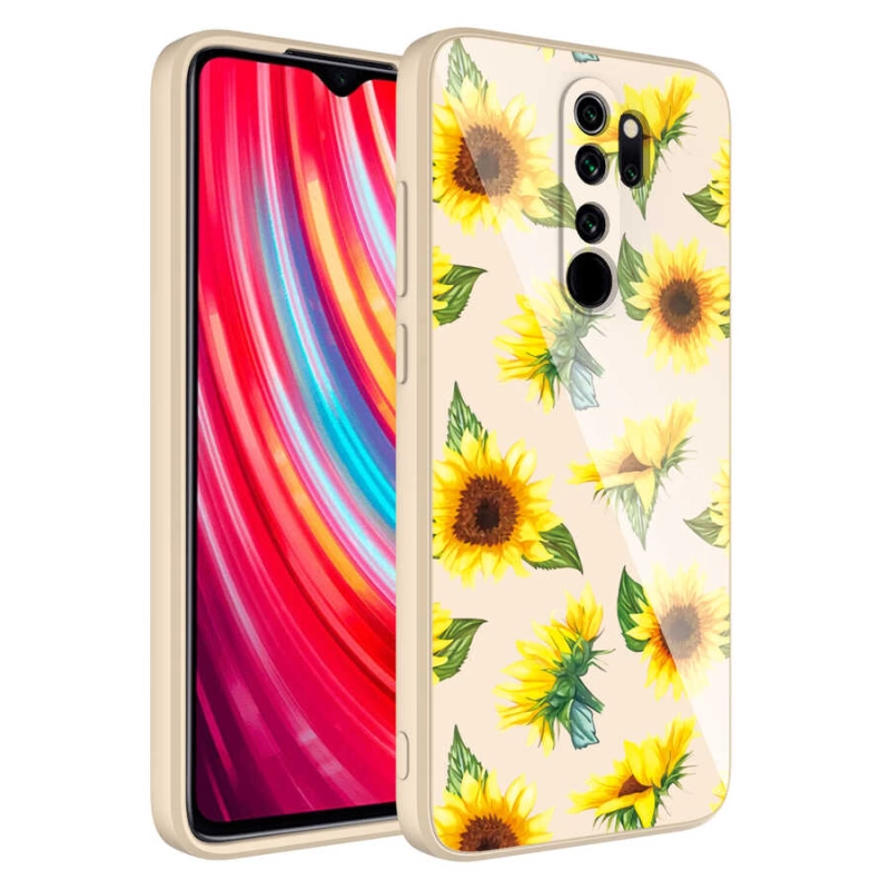 More TR Xiaomi Redmi Note 8 Pro Kılıf Kamera Korumalı Desenli Sert Silikon Zore Epoksi Kapak