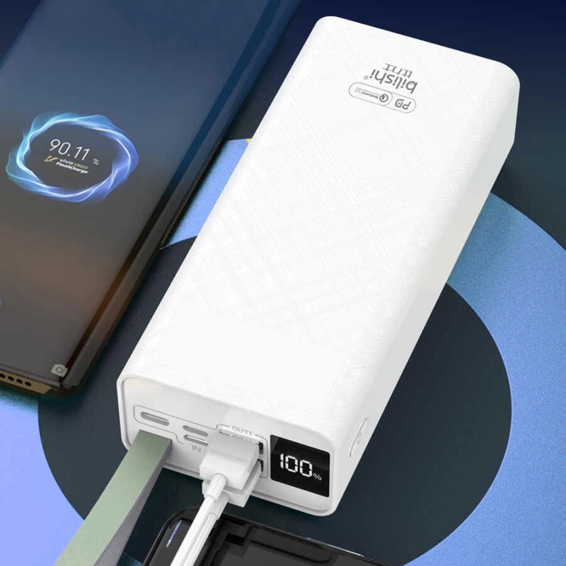 More TR Zore B-30 Askılı Led Göstergeli Taşınabilir Powerbank 30000 mAh