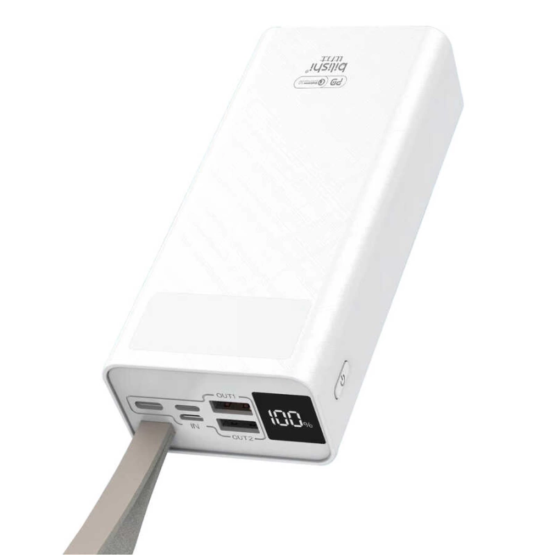 More TR Zore B-30 Askılı Led Göstergeli Taşınabilir Powerbank 30000 mAh