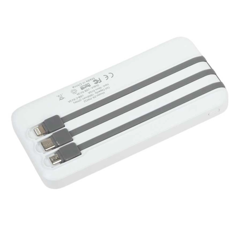 More TR Zore ZR-PW02 Type-C - Micro - Lightning Led Göstergeli Taşınabilir Powerbank 10000 mAh