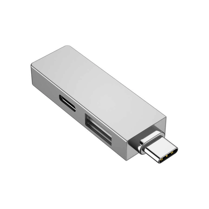 More TR Wiwu Alpha T02 Pro 3 in 1 Type-C Hub PD Portlu Usb Çoğaltıcı