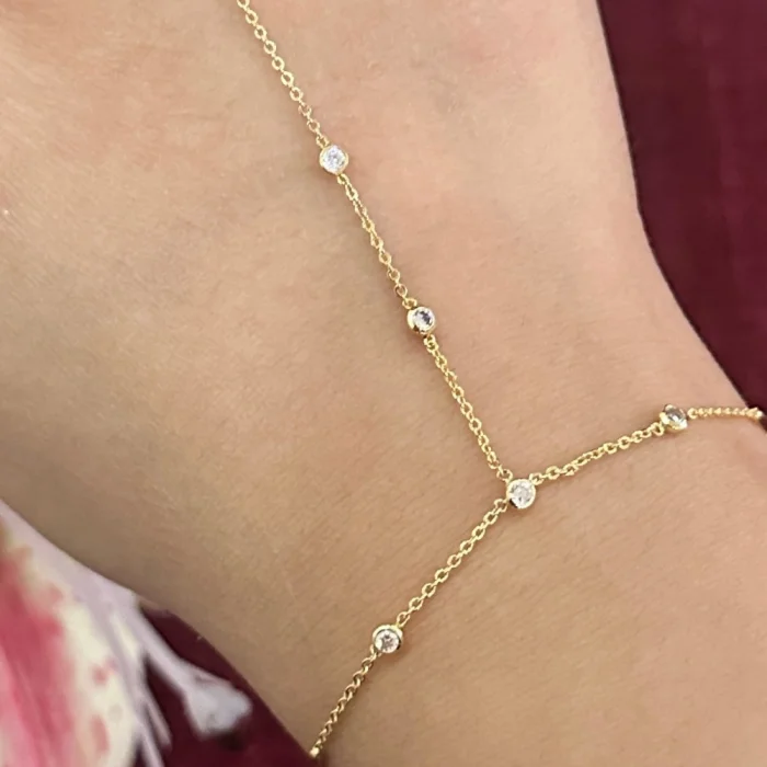 Çelik Minik Taşlı Şahmeran Gold