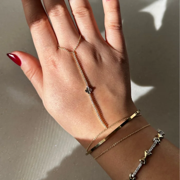 Çelik Taşlı Zarif Şahmeran Gold