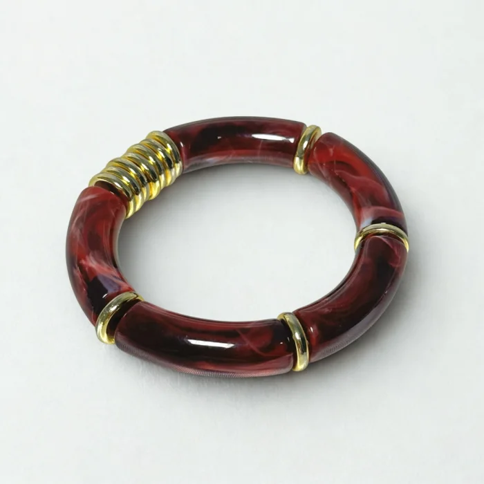 Gold Bordo Kemik Bilezik 2li