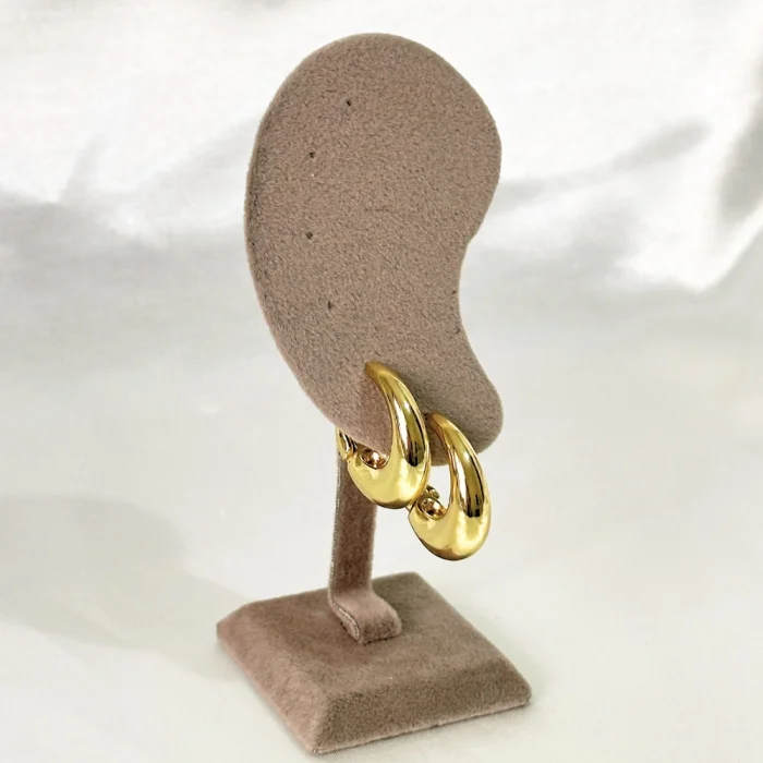 Kararmaz VIP Bombeli Gold Küpe