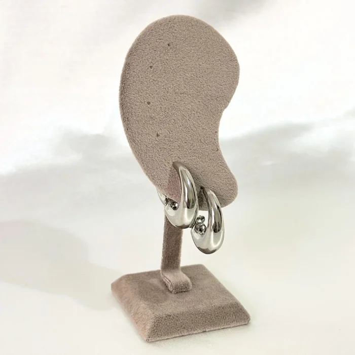 Kararmaz VIP Bombeli Silver Küpe