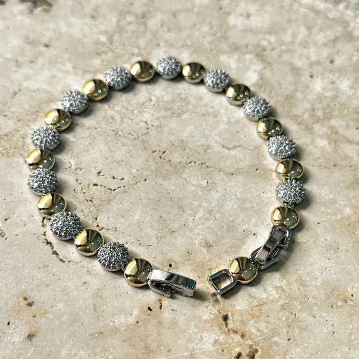 VIP Seri Yuvarlak Zirkon Bileklik