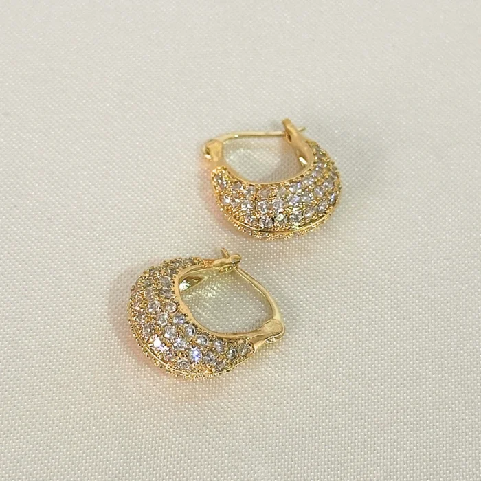 VIP Zirkon Gold Küpe