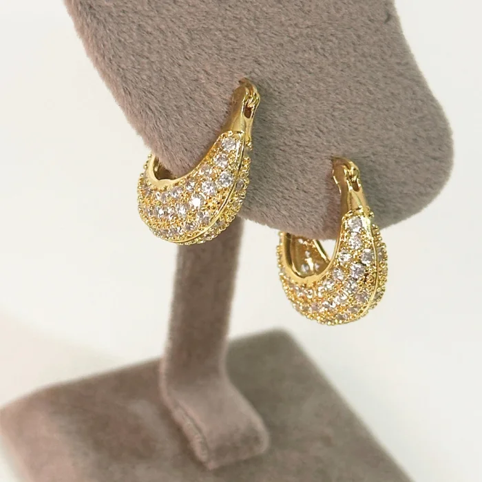 VIP Zirkon Gold Küpe