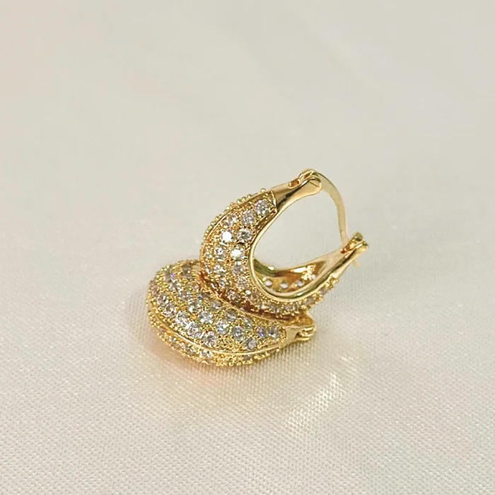 VIP Zirkon Gold Küpe