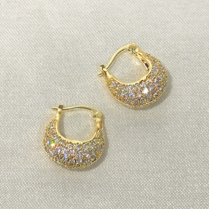 VIP Zirkon Gold Küpe