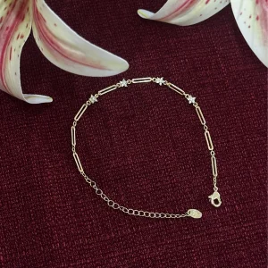 Çelik Yıldız Çiçeği Bileklik Gold