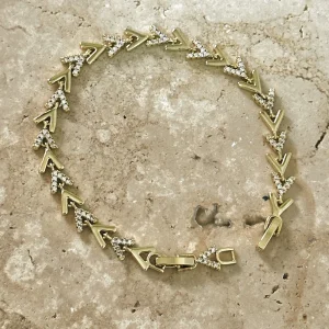 VIP Seri Ok Zirkon Bileklik Gold