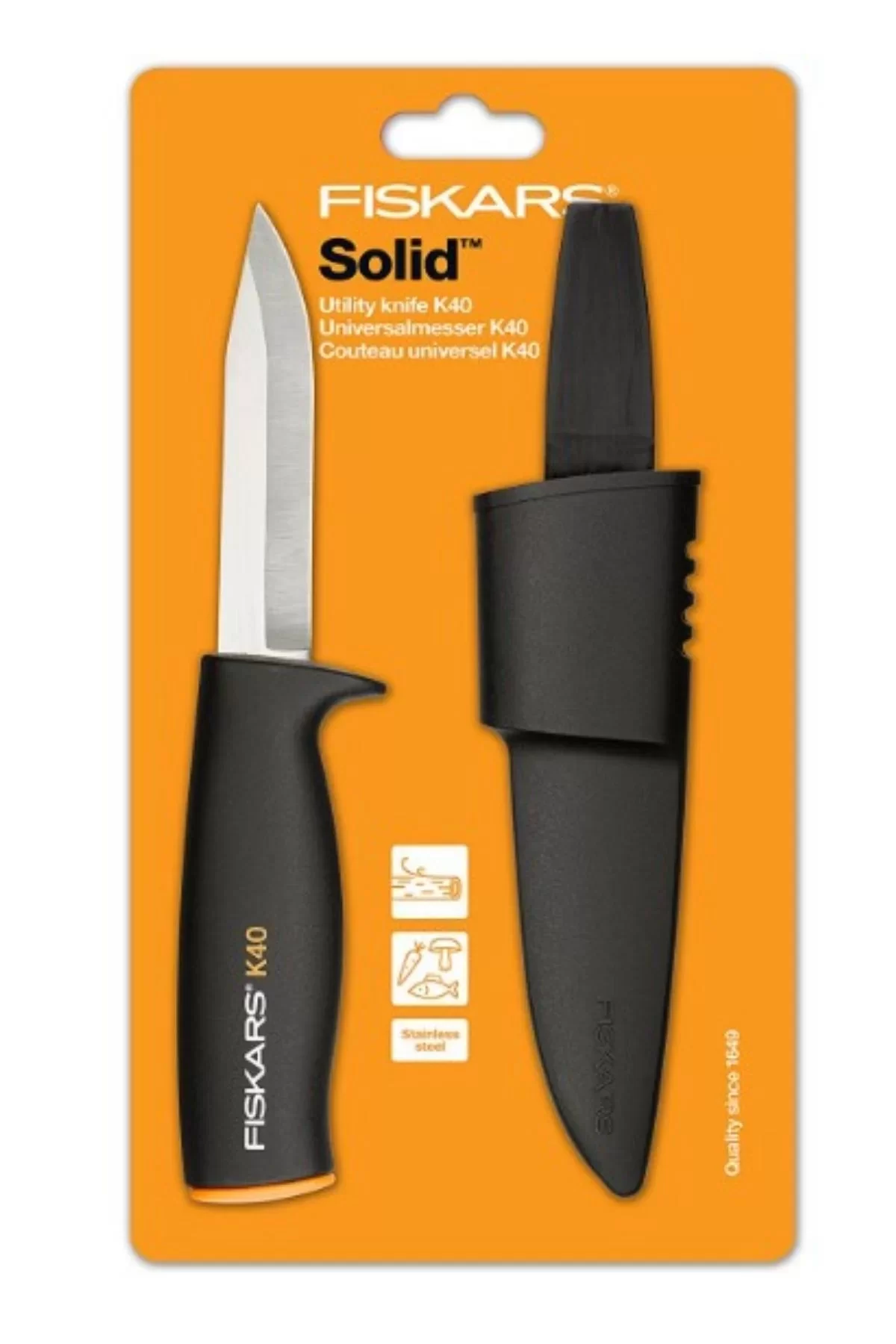 Fiskars K40 Kılıflı Genel Amaçlı Bıçak