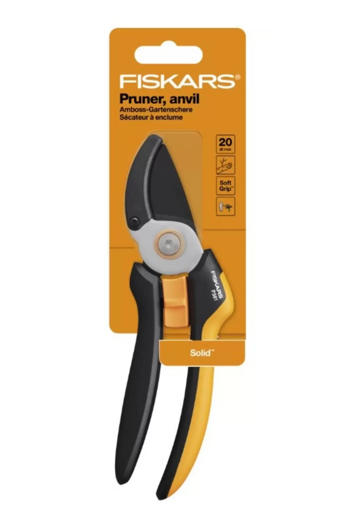 Fiskars P361 Solid Anvil Budama Makası L