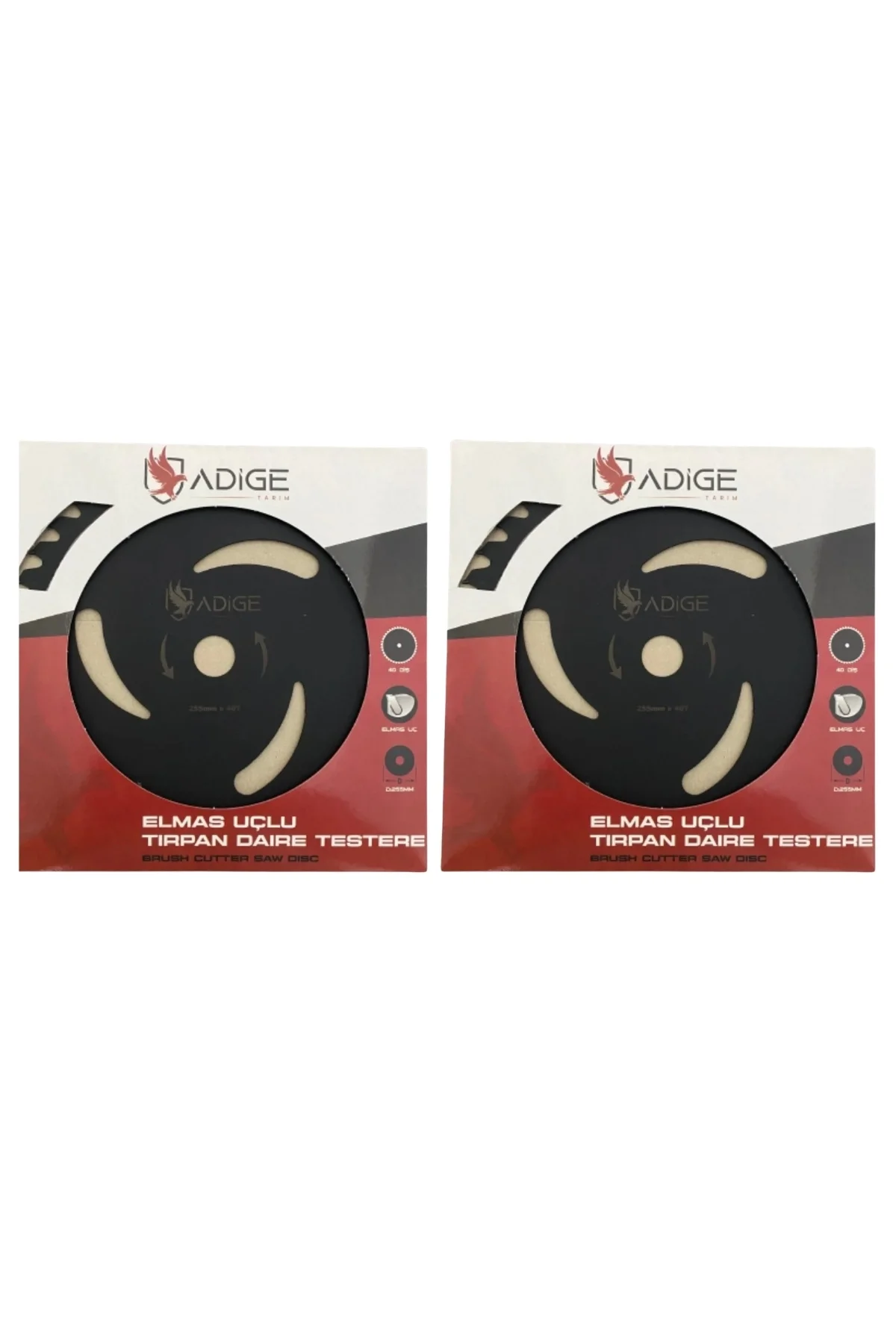 Adige Elmas Uçlu Daire Testere 255mm X 40T (460 Gr) (2 Adet)