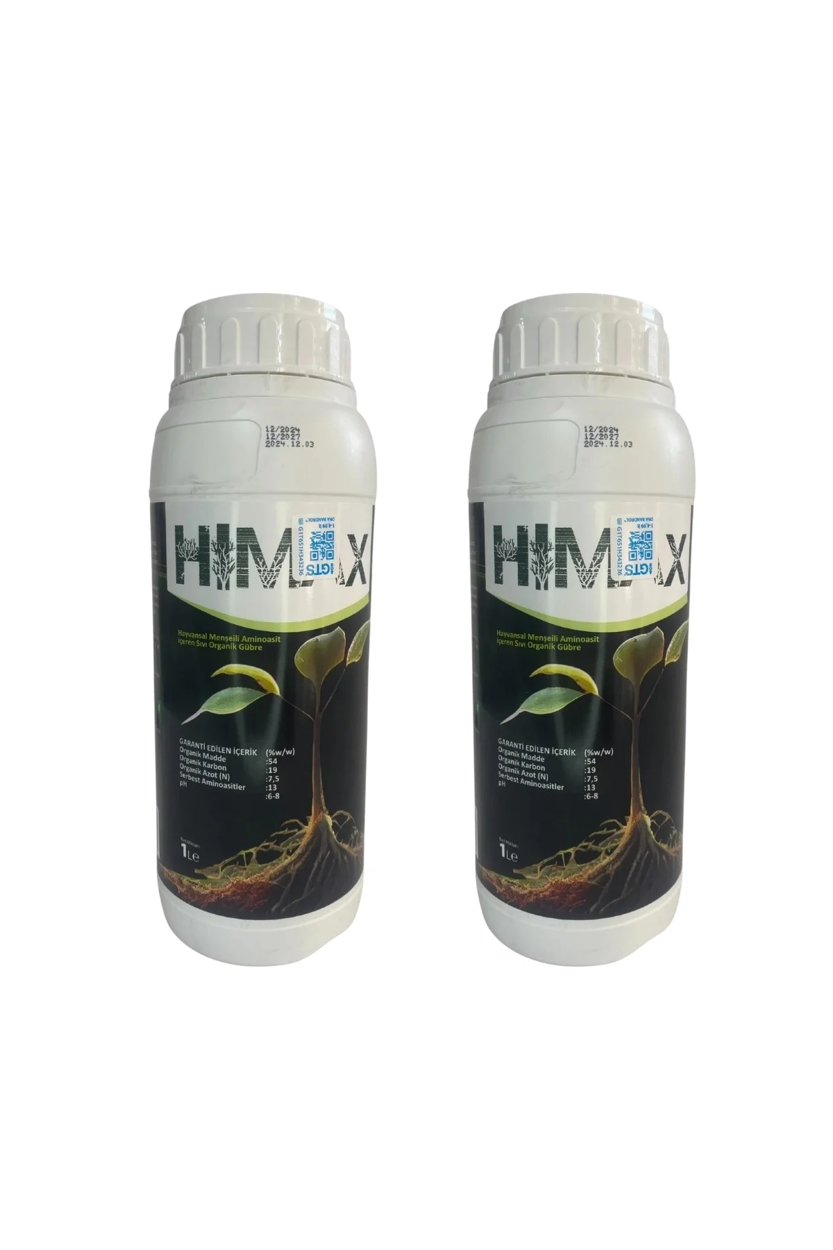 Himax Hayvansal Aminoasit İçeren Sıvı Organik Gübre 1 Lt (2 Adet)