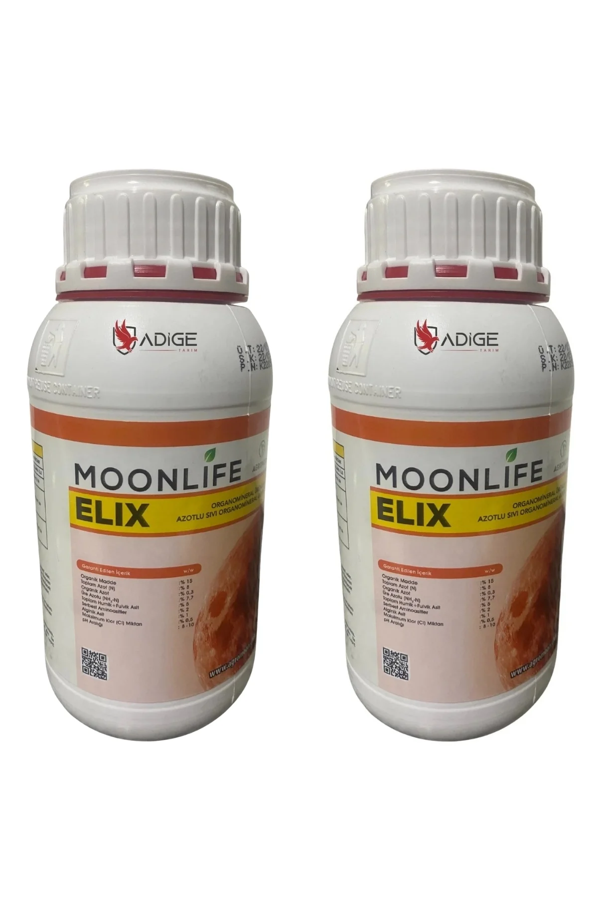 Moonlife Elix Azotlu Sıvı Organomineral Gübre Humik Fulvik Asit Ve Amino Asit 500 Cc (2 Adet)