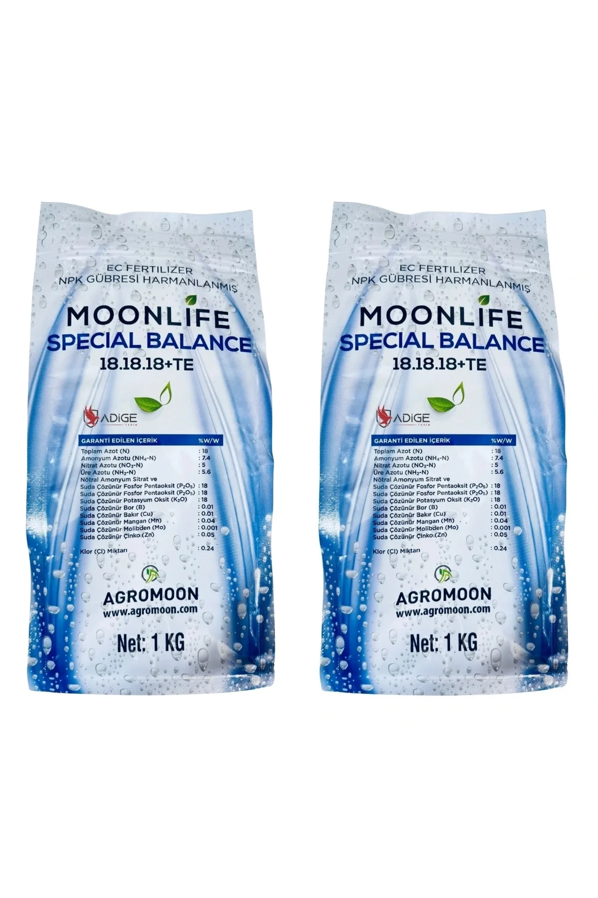 Moonlife Specıal Balance Npk Sıvı Gübre 18-18-18+Te (2 Adet)