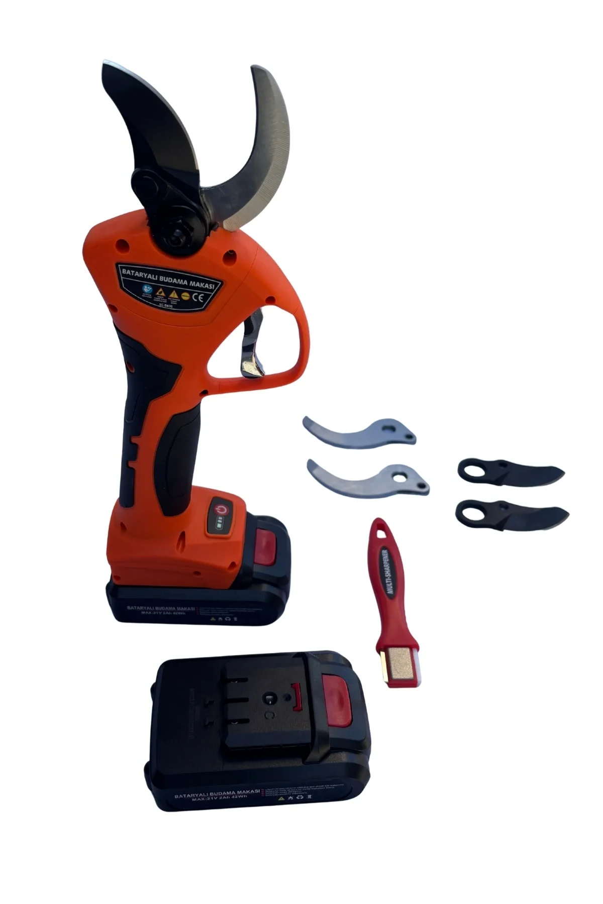 Bartech SC-8605 40MM Sensörlü Akülü Budama Makası 21V 2AH Çift Akülü