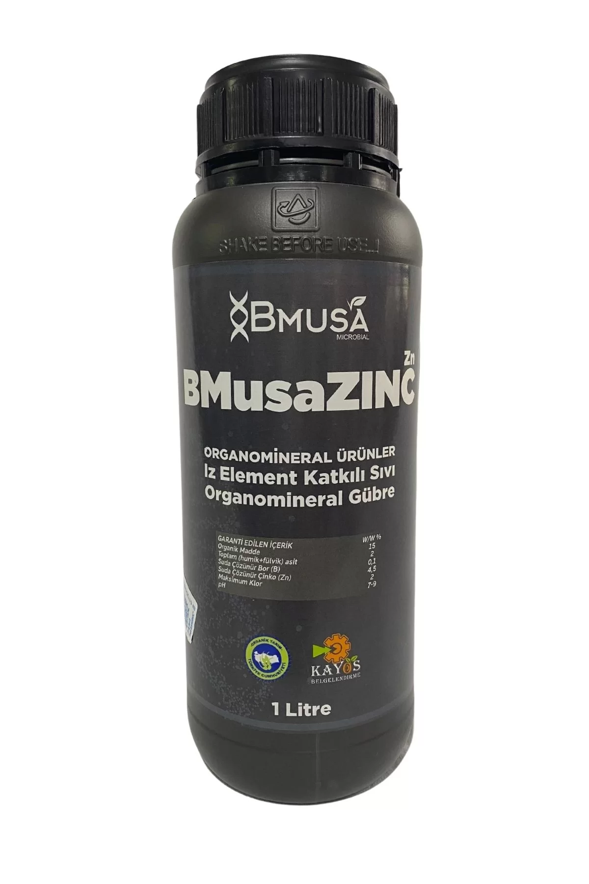 Bmusa Zing İz Element Katkılı Sıvı Organominarel Gübre 1 Lt