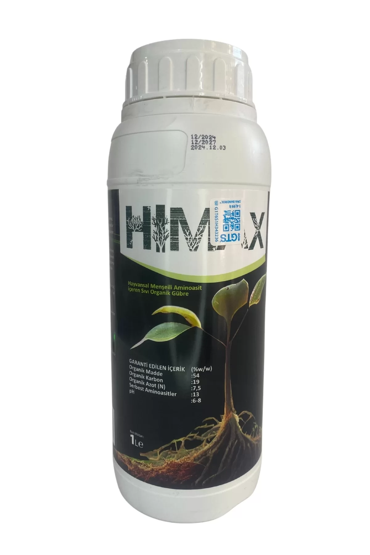 Himax Hayvansal Aminoasit İçeren Sıvı Organik Gübre 1 Lt