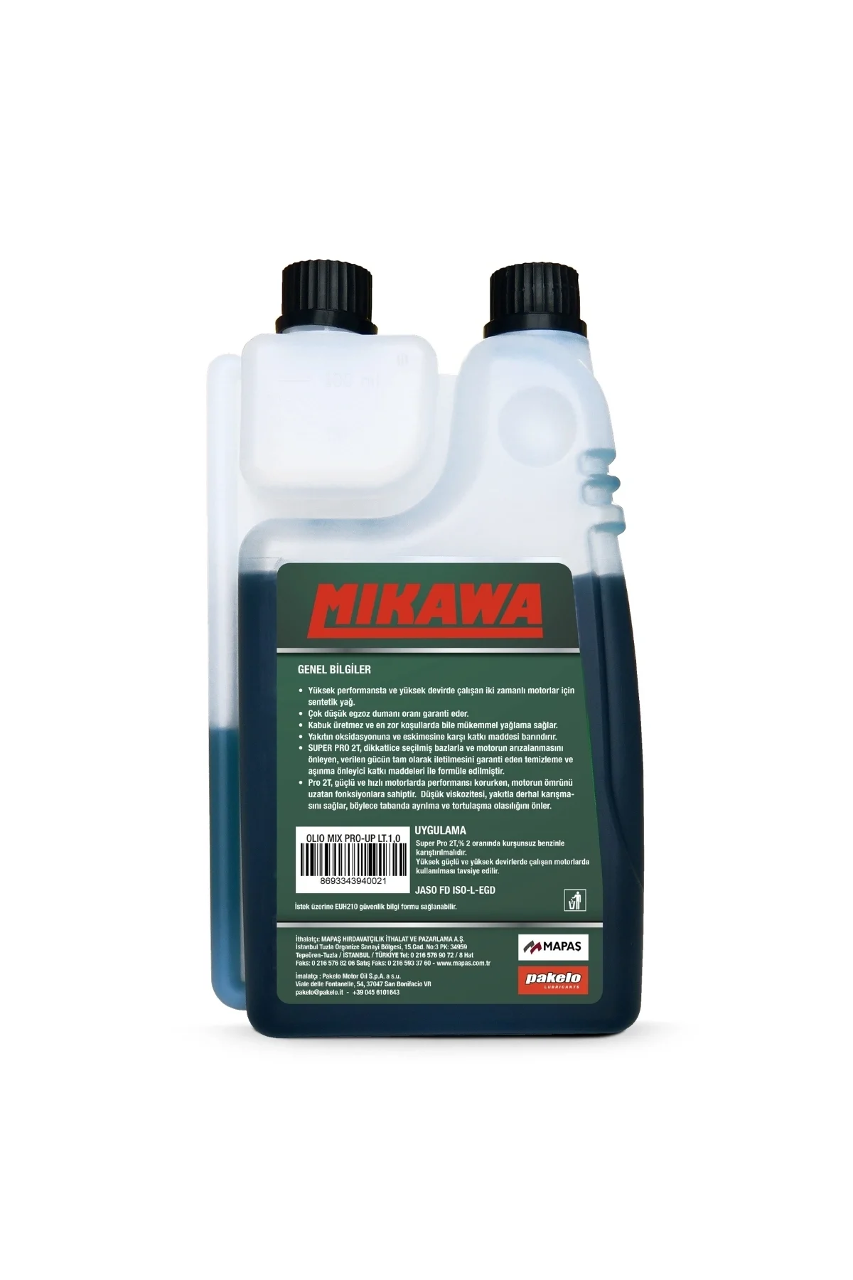 Mikawa Pro Up 2T İki Zamanlı Motor Yağı 1 Lt