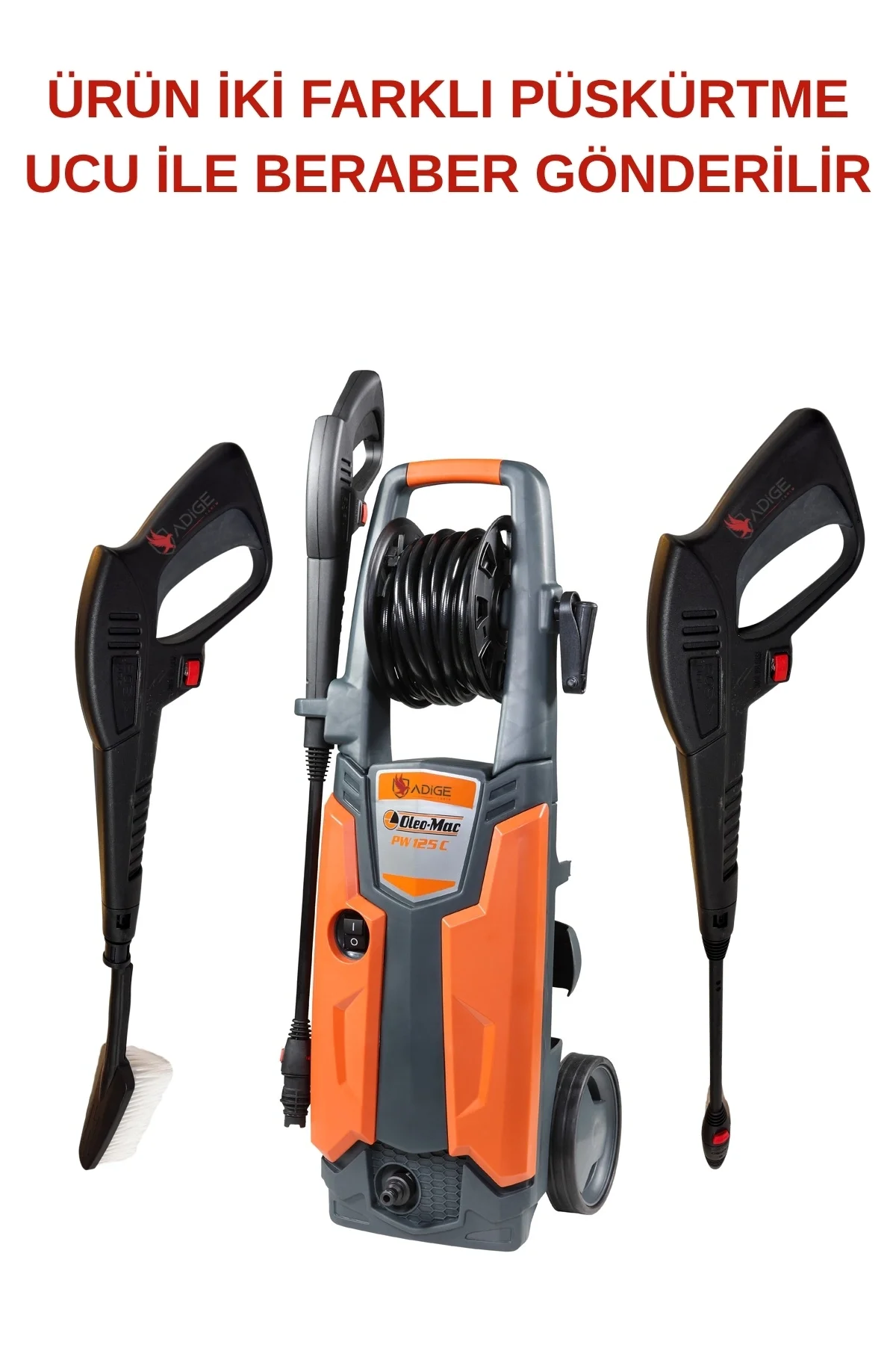 Oleomac PW 125 C Basınçlı Oto Yıkama Makinesi 150 Bar