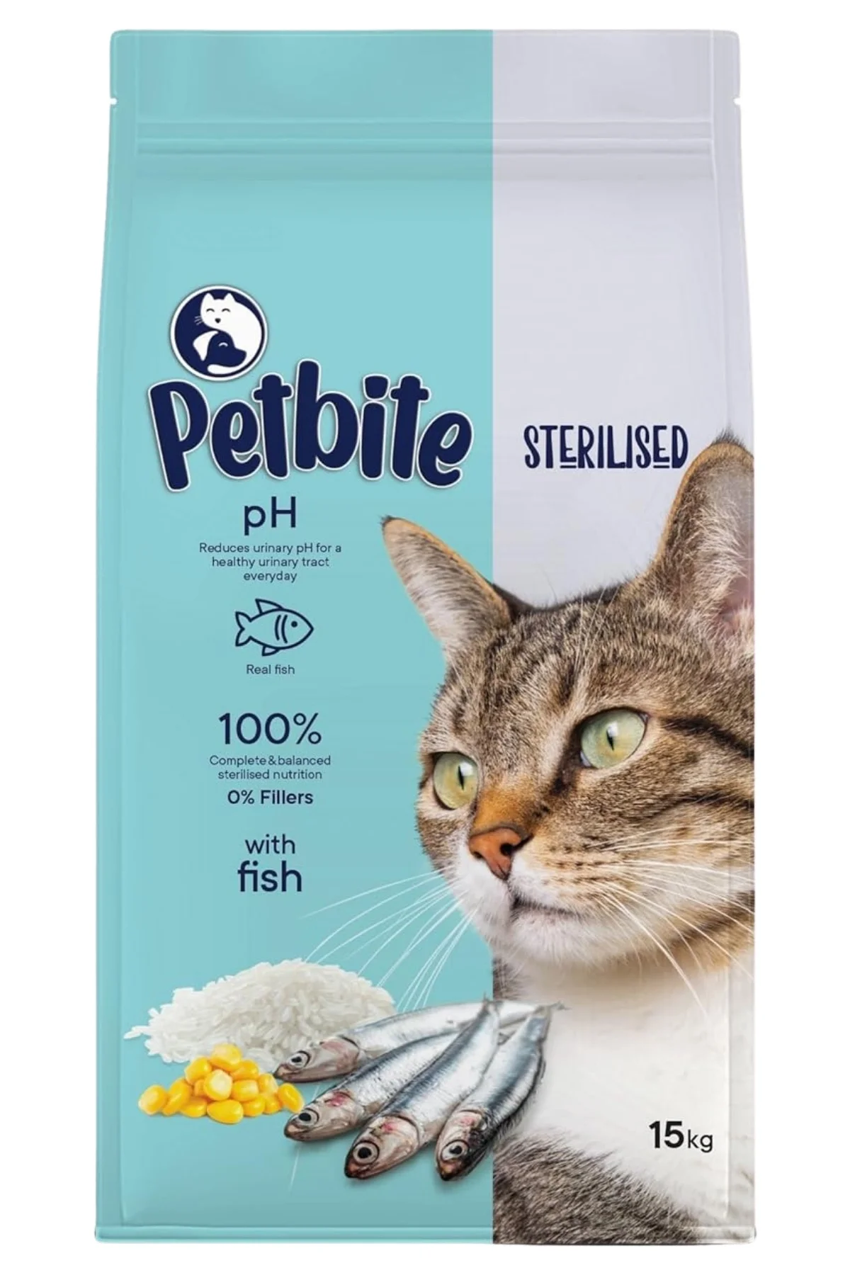 Petbite Kısırlaştırılmış Balıklı Kedi Maması 15 Kg
