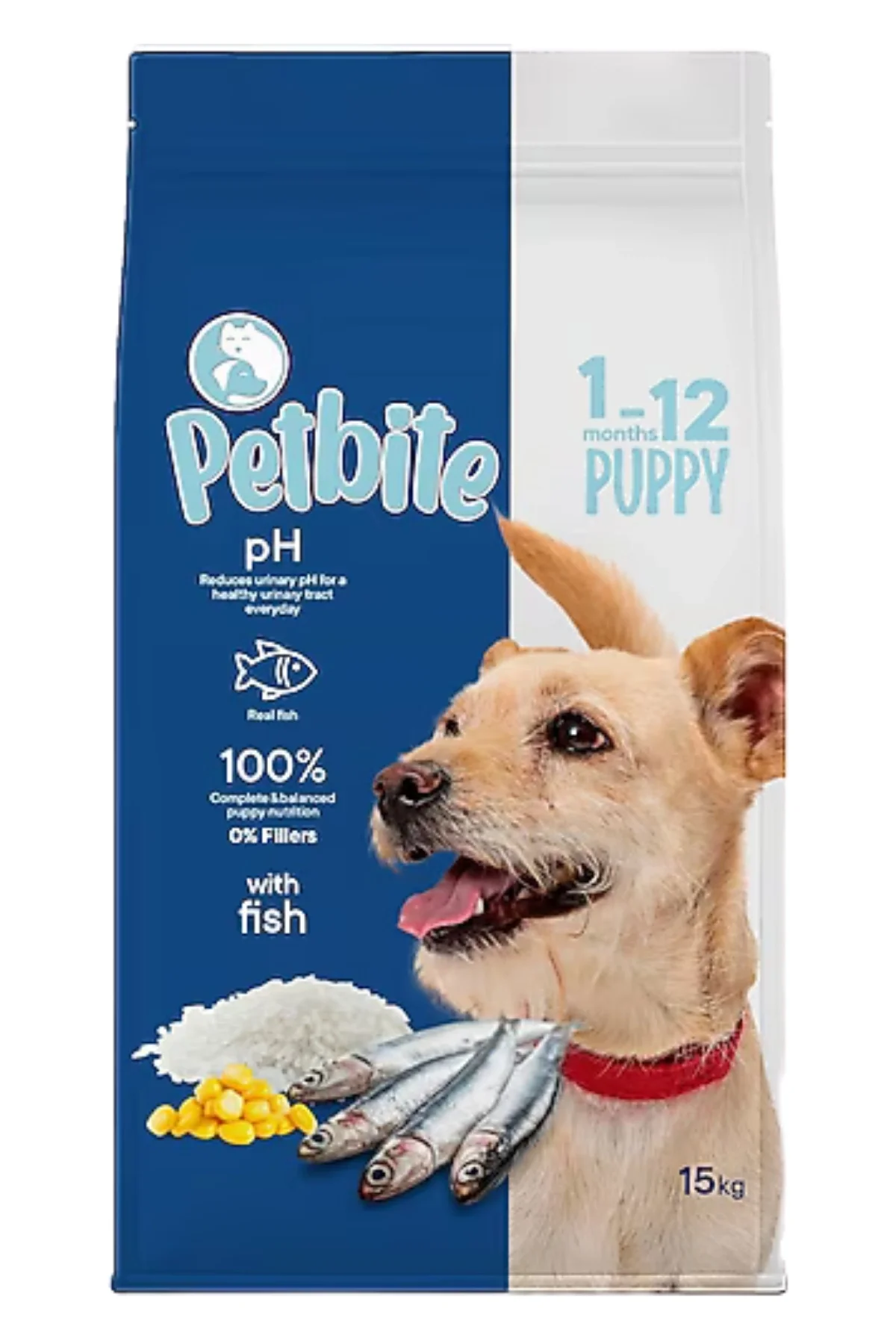 Petbite Yavru Balıklı Köpek Maması 15 Kg