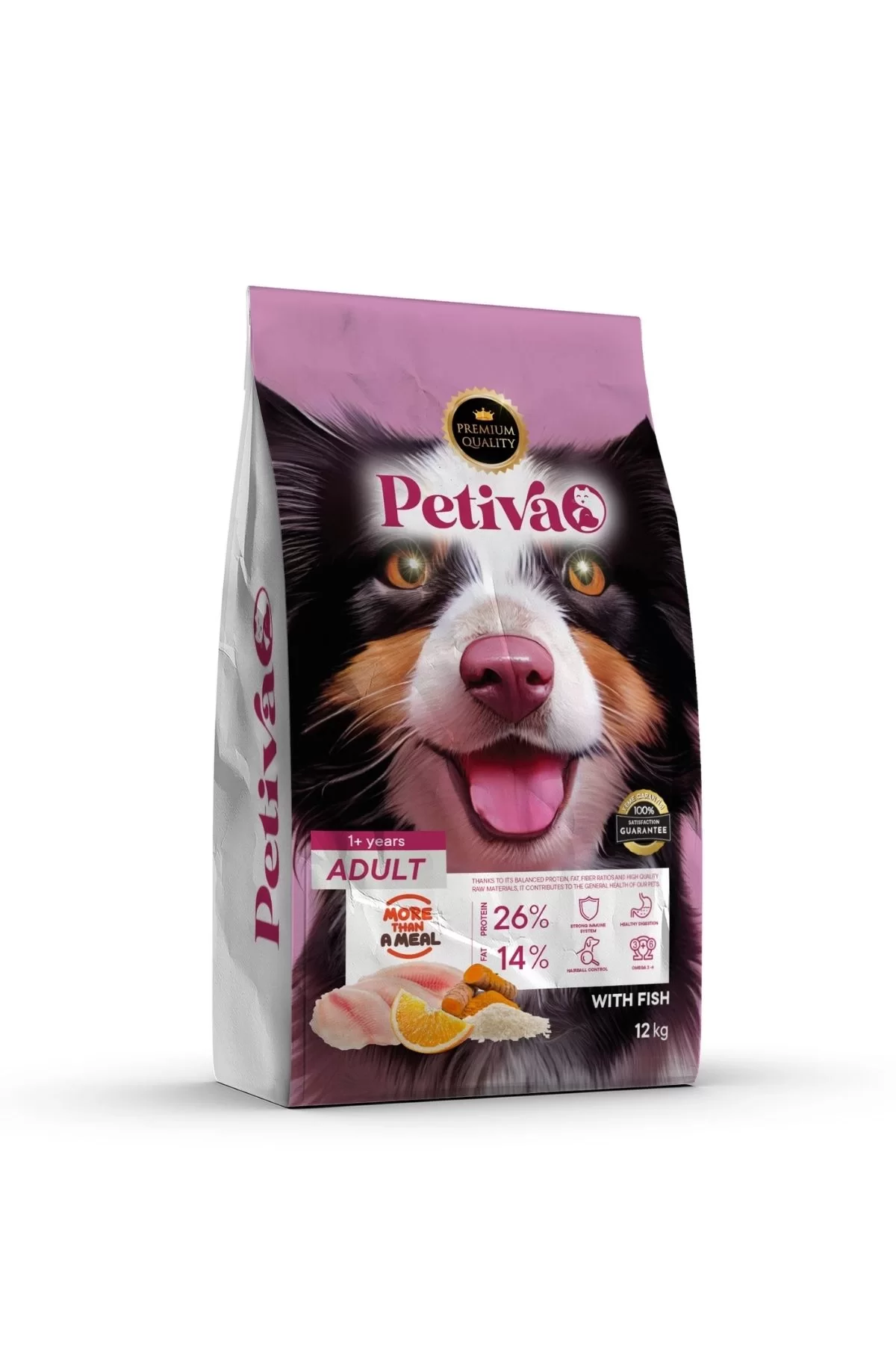 Petiva Yetişkin Balıklı Köpek Maması 12 Kg