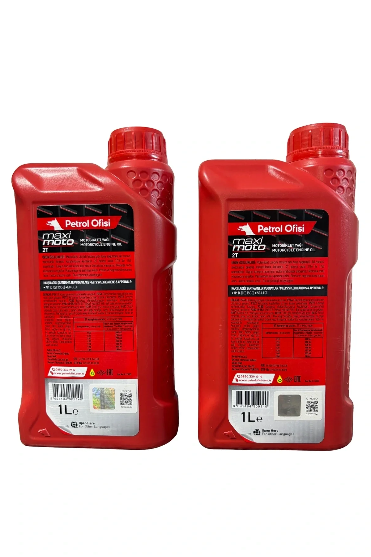 Petrol Ofisi Maksi Moto 2 T Motor Yağı 1 Lt (2 ADET)