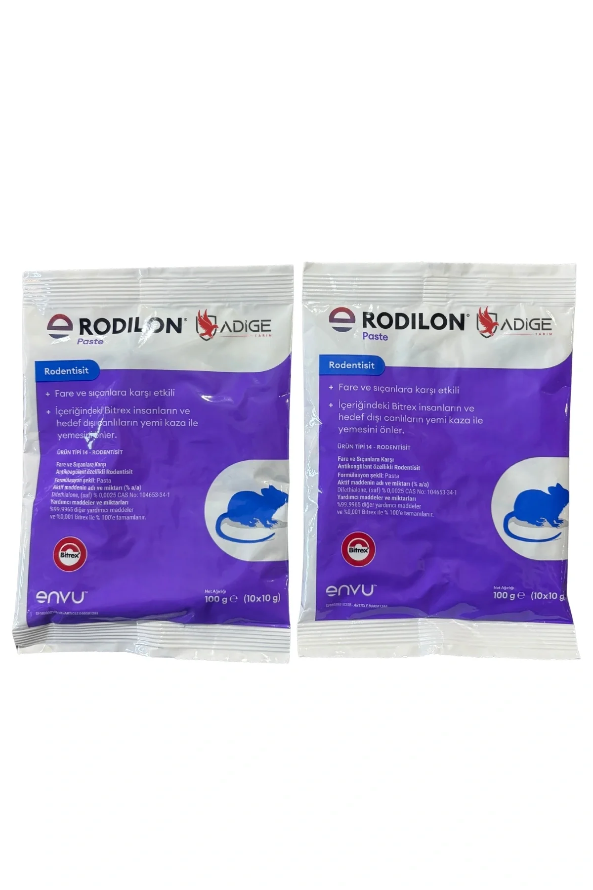 Rodilan Pasta Şeklinde Fare Zehiri 100 gr (2 Adet)