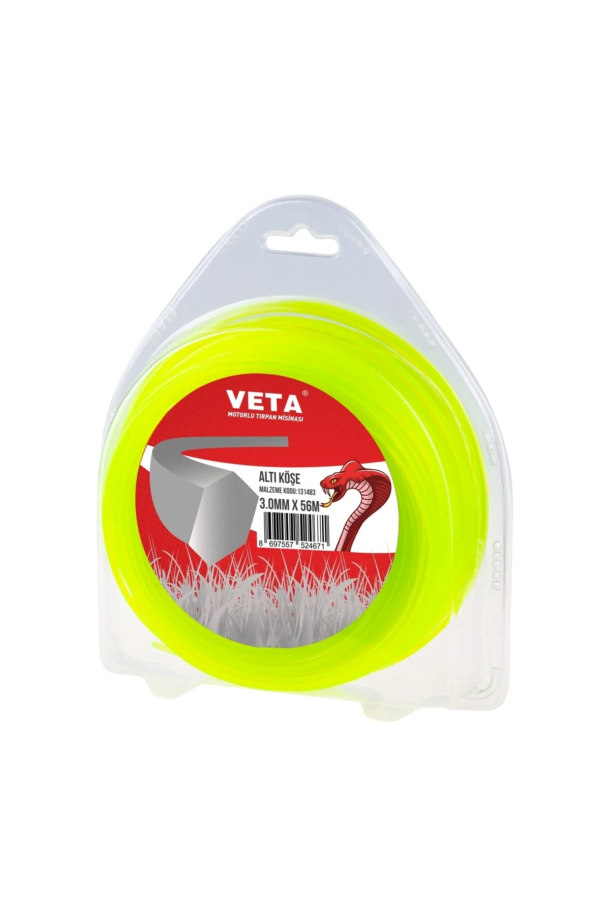Veta Misina Misine 3.0mm 56m Sarı 6 Köşe