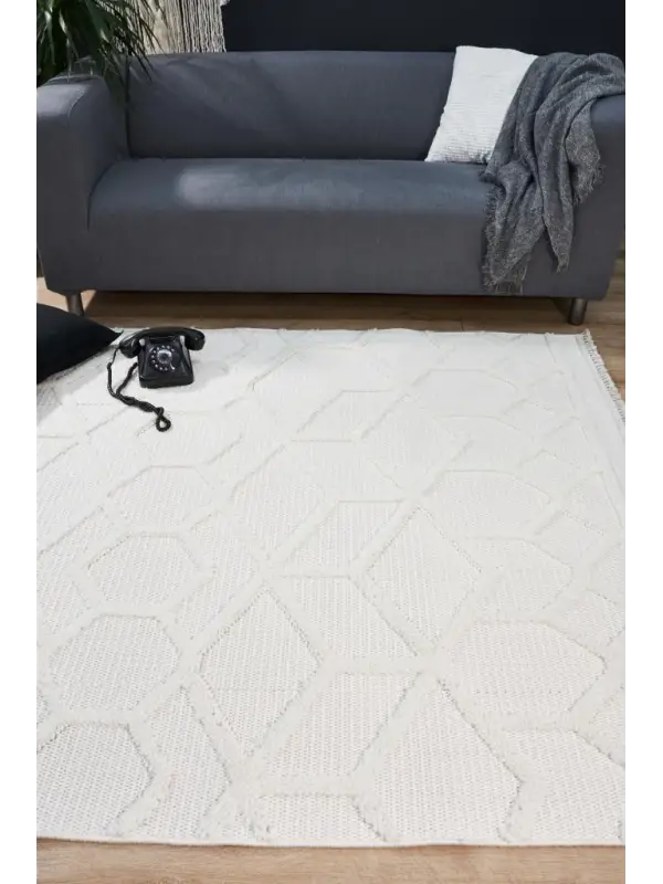 Apex Halı Vesta 9522 Beyaz 160X230