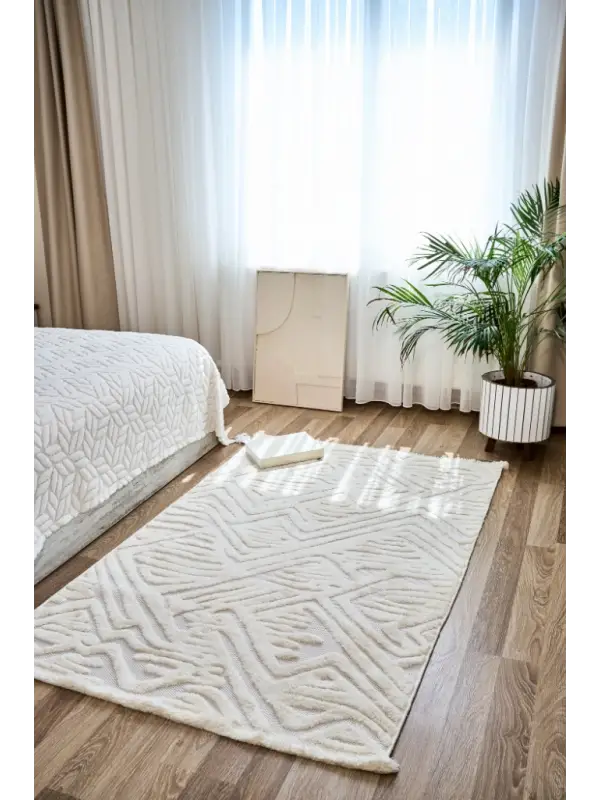 Apex Orion 4221 Krem Makine Halısı