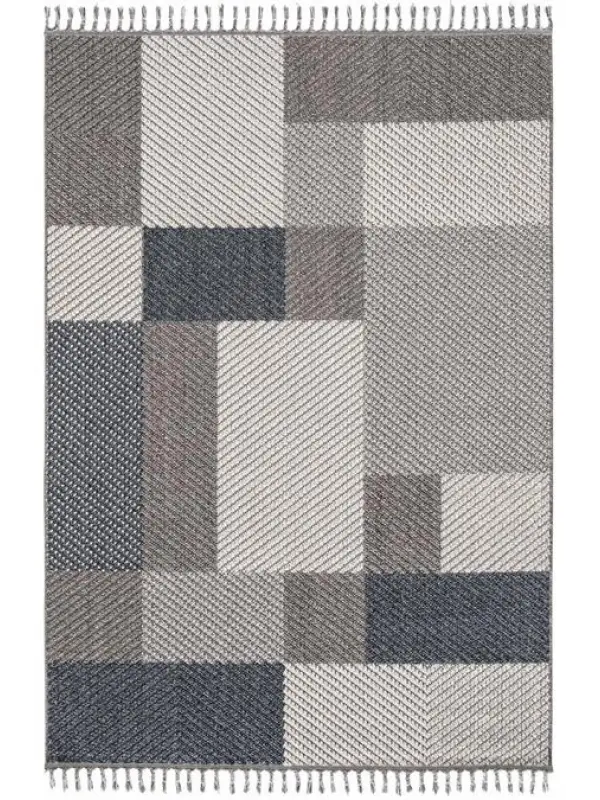 Dekorenti Halı Bukle 1403 Gri Mavi