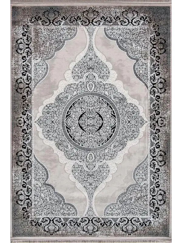 Enti Halı Miras 6804 Gri Siyah