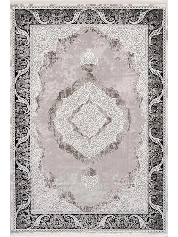 Enti Halı Miras 6805 Gri Siyah