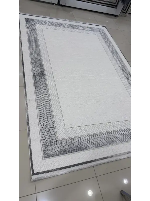 Safyün Halı Kadife KF418 Gri 200 x 290