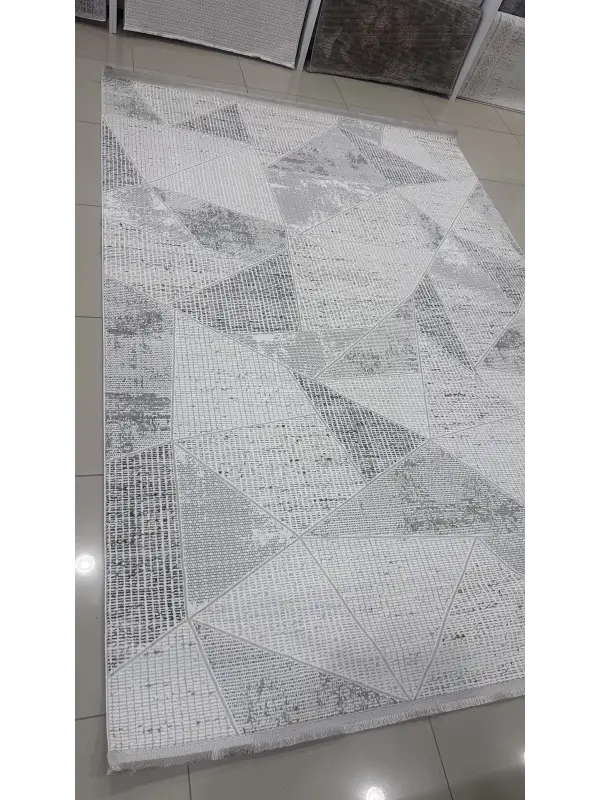 Safyün Halı Kadife KF437 Gri 200 x 290