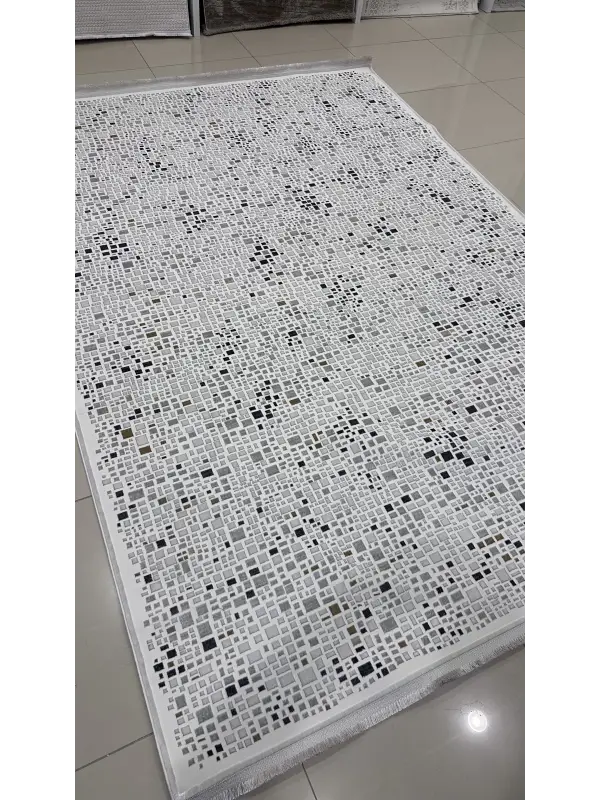 Safyün Halı Kadife KF443 Gri 200 x 290