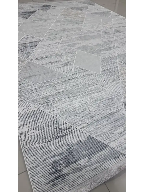 Safyün Halı Kadife KF446 Gri 200 x 290