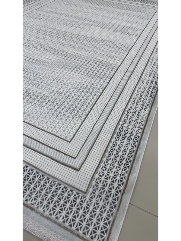 Safyün Halı Kadife KF454 Gri 200 x 290