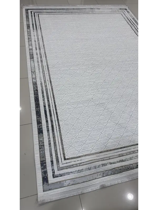 Safyün Halı Kadife KF466 Gri 200 x 290