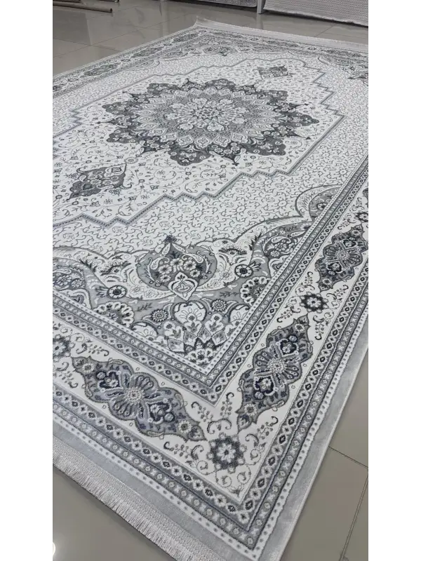 Safyün Halı Kadife KF500 Gri Mavi 200 x 290