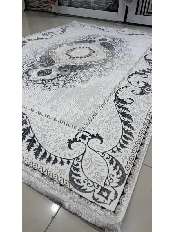 Safyün Halı Kadife KF514 Gri 200 x 290